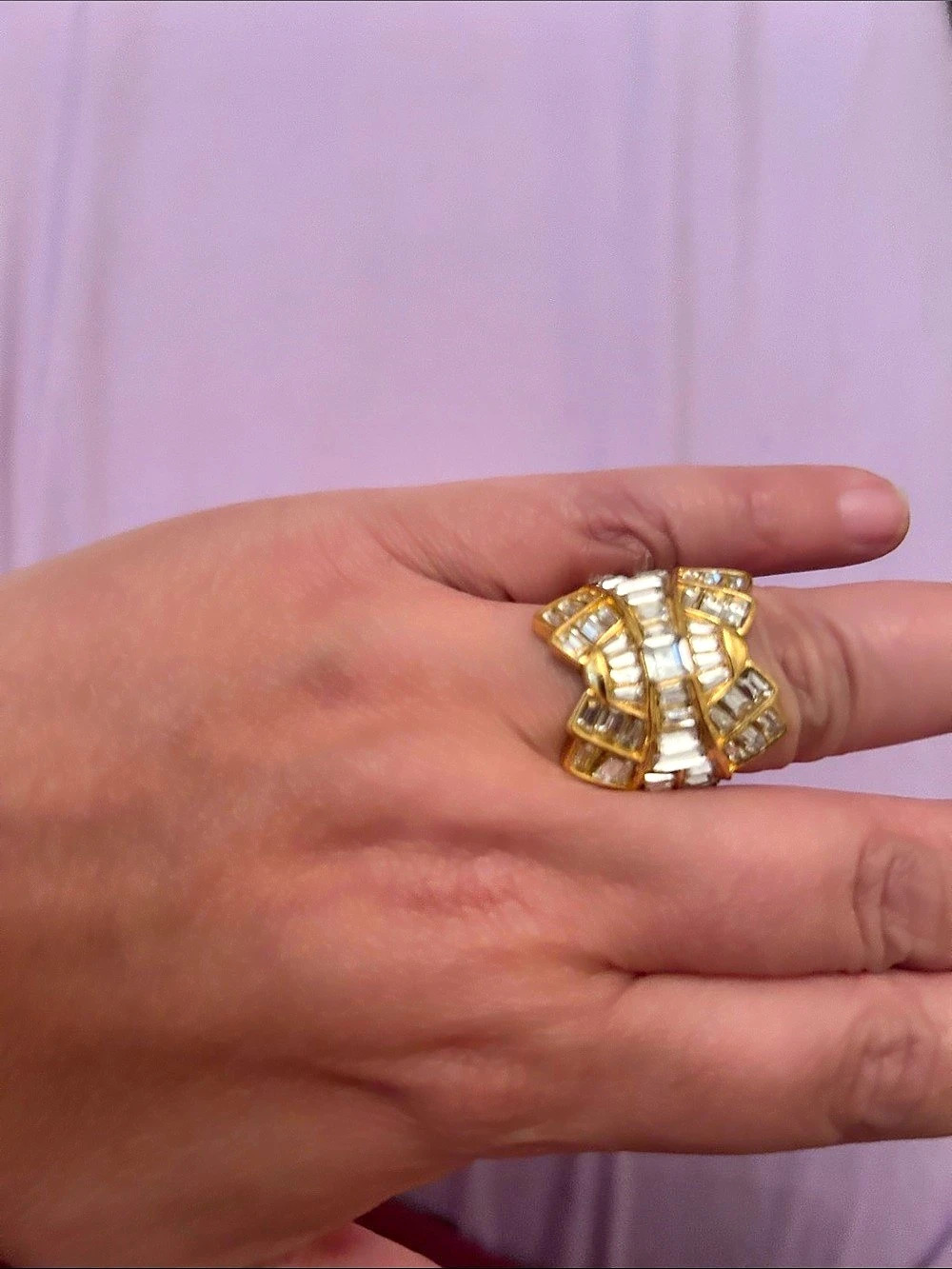 Gold-Tone Statement Ring
